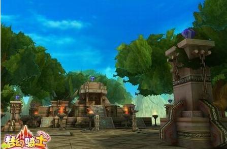 奢华宏伟的宫殿,西式的洋房建筑,神秘的魔幻法师.图片