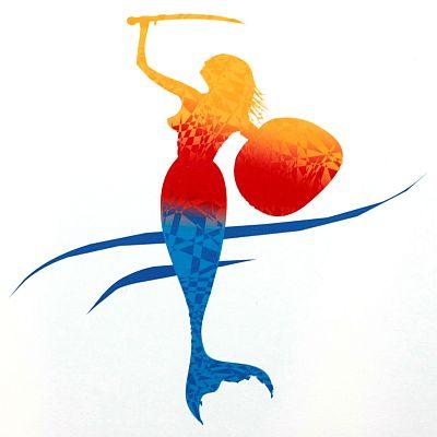 国内外造型各异的美人鱼logo创意